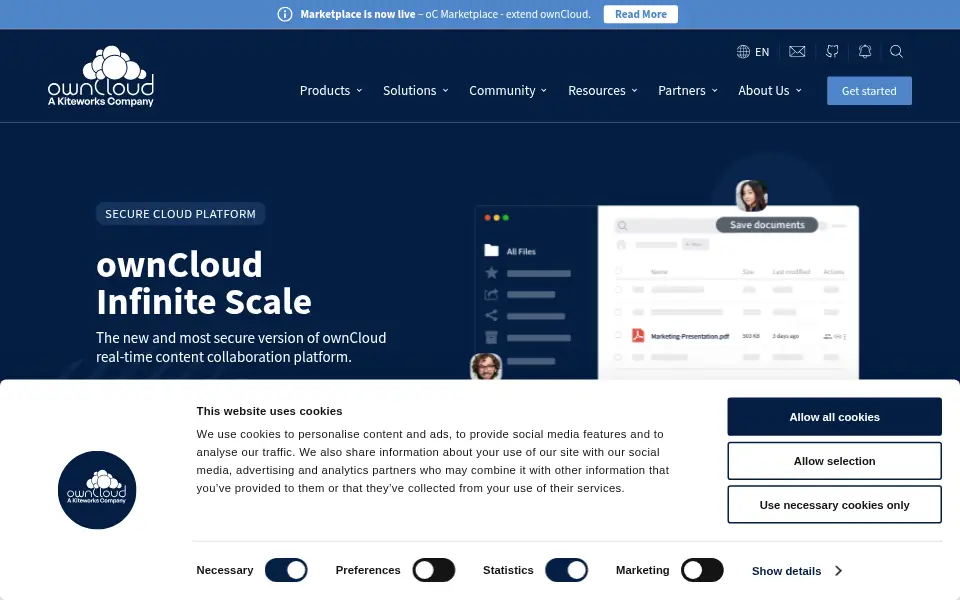 Aperçu de ownCloud