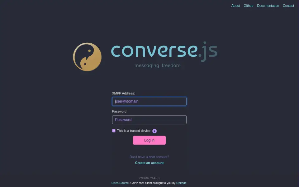 Aperçu de converse.js
