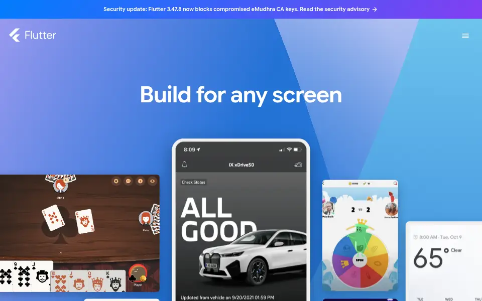Aperçu de Flutter