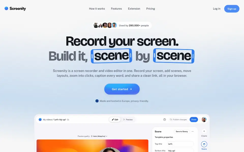 Aperçu de screenity