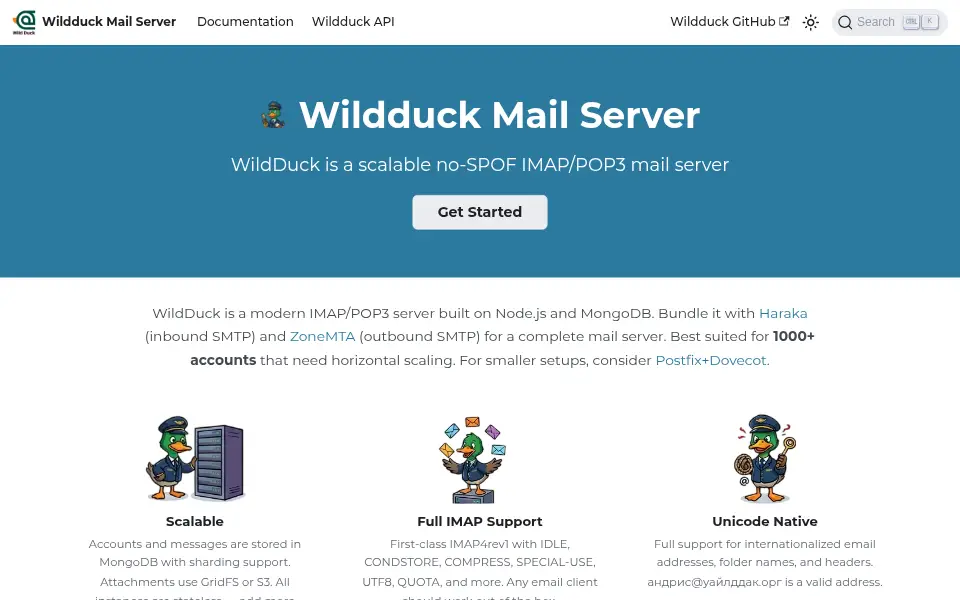 Aperçu de wildduck