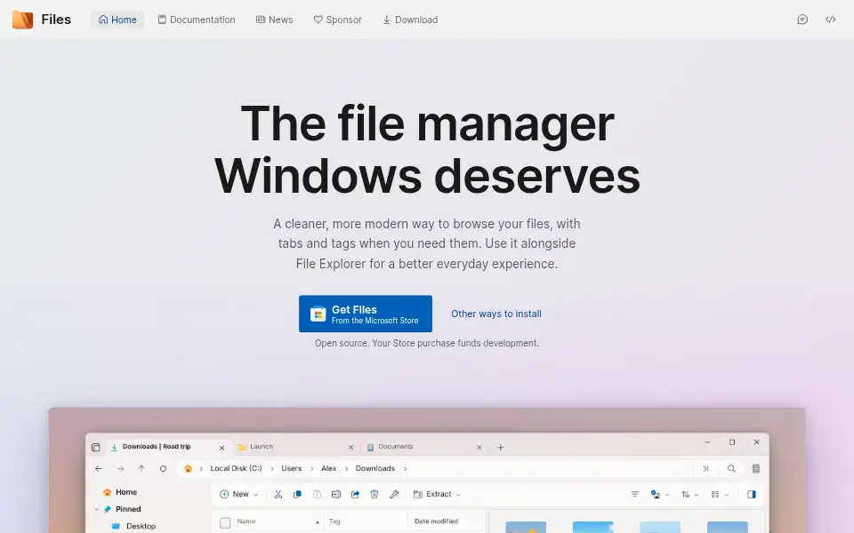 Aperçu de Files
