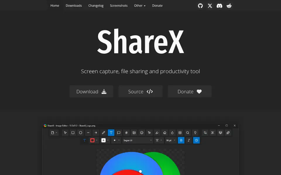 Aperçu de ShareX