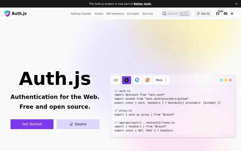 Aperçu de Auth.js