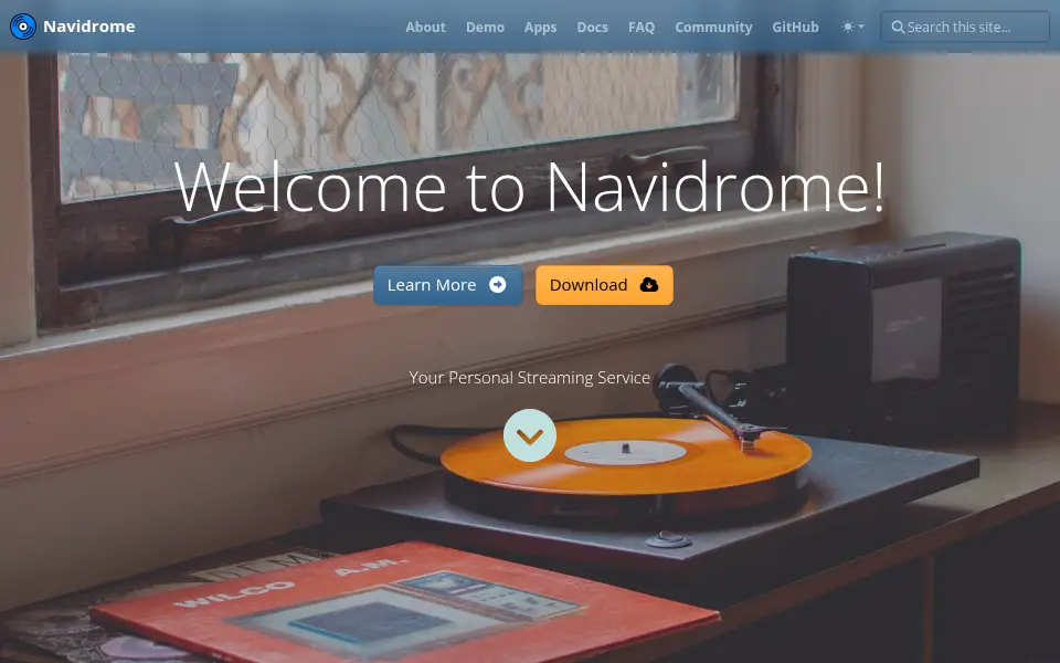 Aperçu de Navidrome