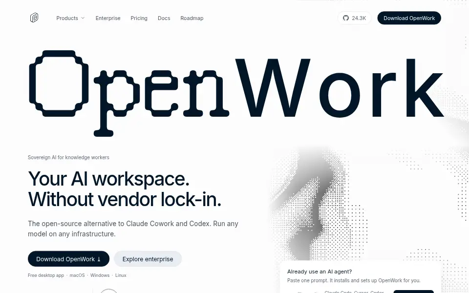 Aperçu de OpenWork
